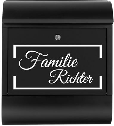 Briefkastenaufkleber Namen Namenschild Personalisiert Briefkastenbeschriftung Aufkleber für Briefkasten Selbstklebend