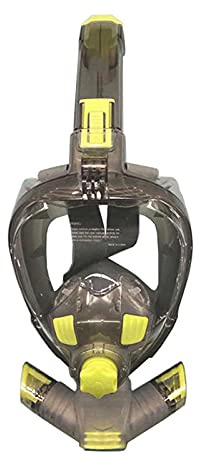 YJYJY Schwimm-Unterwassermaske, Schnorchel, Vollgesichtsmaske, Weitwinkel, faltbar, Antibeschlag-Tauchmaske zum Schwimmen, Schnorchel für Erwachsene und Jugendliche