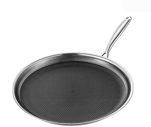 Padella antiaderente – Padella a nido d'ape in acciaio inox 316L – Padella multifunzione per frittelle e frittelle – Cucina sana