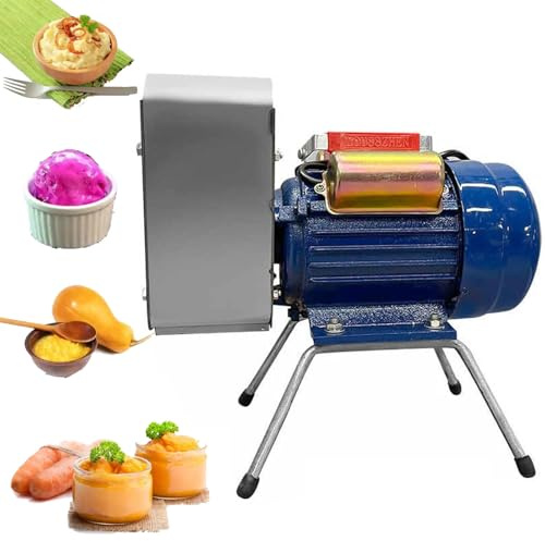 Electric Potato Ricer, 750W Stainless Steel Commercial Masher, 100-200KG/H Grinding Wheel for Smooth, Delicate, and Time-Saving Potato Pressing
