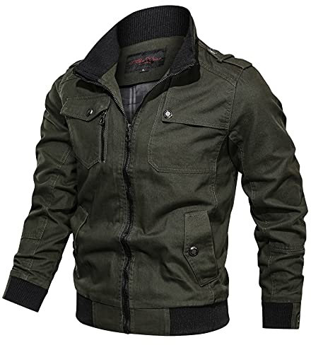 Giacchetto Primaverile Uomo, Bomber Primaverile Uomo, Elegante Leggero Running Giubbotto Sportiva Casual Giacca Lunga Senza Cappuccio Giacca Leggera da Uomo Bomber Giubbino Tempo Libero Casual