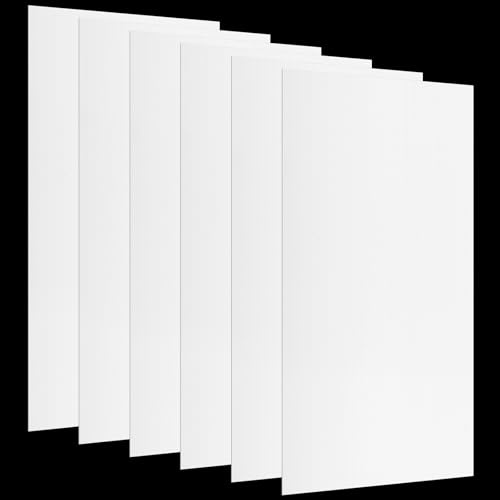 Pushglossy 6 Pack 23.75 x 47.75 x 0.2 Fluorescent Light Covers Diffuser Panels for Drop Ceiling, Replacement Ceiling Light Sheet Polycarbonate Fixture Panels for Office Classroom (Milky White)