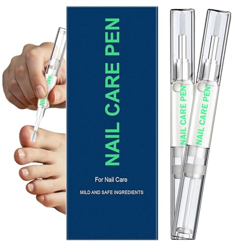 Lot de 2 stylos de soin des ongles - Pour nourrir les ongles - Idéal pour les ongles craquelés, cassants et décolorés - Pour la beauté des ongles