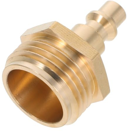 Abaodam Rv Winterizing Air Compressor Adapter Quick Connect Plug 3/4 Garden Hose Thread for Camper Trailer Irrigation Blowout and Outdoor Plumbing