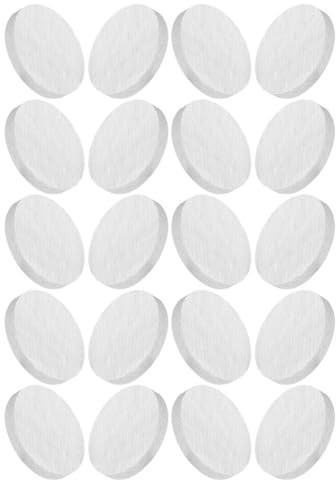 Milisten Lot de 20 Mèches en Laine Céramique pour Cheminée de Table Ronde Isolation en Fibre Céramique Résistante à la Chaleur Noyaux de Combustible pour Brasero Accessoires pour Feu de