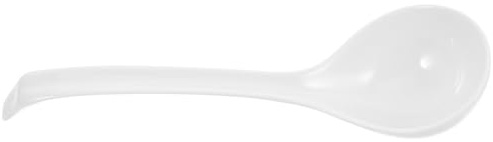 DONFAMDS Cuchara Sopera Asiática de Porcelana de 27 Cm, Reutilizable, Apta para Microondas y Lavavajillas, Adecuado para Servir Ramen, Miso y Sopas Tradicionales