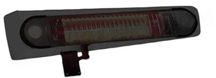 BlissfulAbode Wall-Mounted Patio Heater Cover - Black 80 * 20 * 25cm Electric Heater Cover