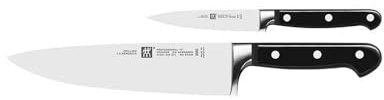 ZWILLING Professional S Messerset ohne Block 2-teilig, Rostfreier Spezialstahl, Made in Germany, Schwarz