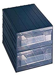 Terry 4037019 Tipo 19 Cassettiere, Vision, 2 Pezzi, Verde