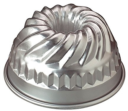 Pentole Agnelli Pasticceria e Pizza Stampo Americano con Tubo, Alluminio, Bianco, 20 x 20 x 11 cm