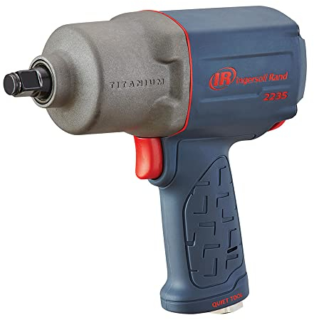 Ingersoll-Rand Avvitatore a Impulsi Pneumatico 2235QTiMAX, 1/2”, Coppia Elevata di 1763 Nm, Alloggiamento del Martello in Titanio, Tecnologia Antirumore