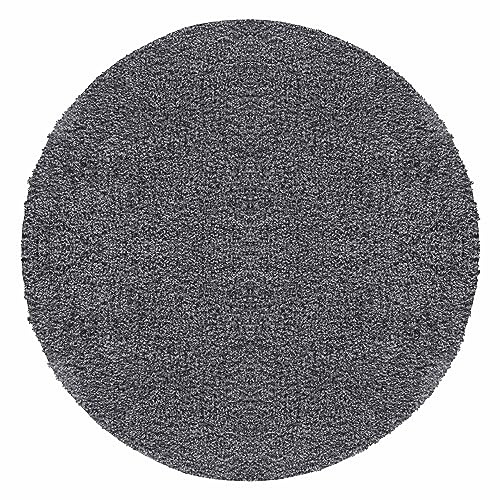Teppium Moderner Hochflor Teppich Wohnzimmer 160 cm Rund Grau - Shaggy Flauschiger Teppich, Extra Weich, Pflegeleicht und Einfarbig - für Schlafzimmer, Küche und Esszimmer