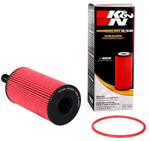 K&N Premium Oil Filter: 20,000 Mile Engine Protection, High Capacity/High Efficiency: Compatible with 2011-2022 Merecedes Benz: (See Product description for Select Models) HP-7040