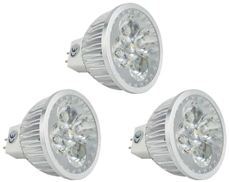 CTKcom 5 Watt 120V MR16 LED Bulbs -3 Pack, G5.3 LED Spotlight Equal to 50W Halogen Bulbs 3000K Warm White 400LM Spotlight for Landscape Accent Recessed Track Lighting Bulbs，Non-dimmable.