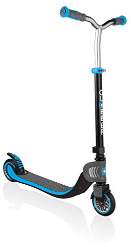 Globber - FLOW FOLDABLE 125 - Trottinette pliable à 2 roues pour les enfants agés de 6 ans+ et les adolescents , Bleu Ciel