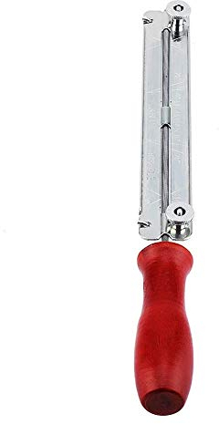 Kettensägen-Schärfgerät Kettensägen-Feilen Kettensägefeilen-Kit mit Hartholzgriff 4/4.8/5.5mm Kettensägen-Tiefenmesser(4mm)