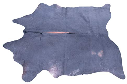 Felltrade Tapis en peau de vache véritable Couleur naturelle 200 x 160 cm Noir (14)