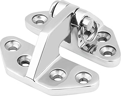 Tyenaza Hatch-Scharnier aus Edelstahl, H-Katch-Scharnier mit Silber, Marine Boot Hatch Scharnier, Edelstahl Marine Boot Hatch Scharnier Abnehmbare Pin Hardware