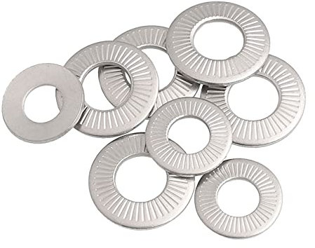 5/10PCS Selbstgezahnte Sicherheitsscheiben Edelstahl 304 Typ Tellerfeder Locking-M14,5Pcs
