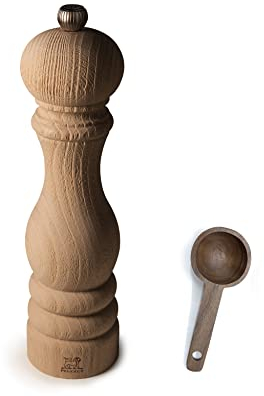 Peugeot Paris Nature Pfeffermühle, 22,9 cm, mit Gewürzschaufel aus Holz