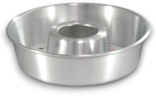 KORAT - Stampo in Alluminio per Ciambella con Buco Aperto Centrale Ruoto per Dolci Made in Italy Disponibile in 4 Dimensioni Bakery Torte Dolci Rustici (Alluminio, 24 Cm)