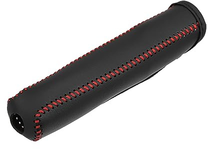 X AUTOHAUX Auto Innenraum Handbremse Abdeckung mit Rot Faden Ersatz
