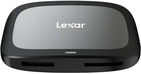 Lexar Professioneller CFexpress Typ A/SD USB 3.2 Gen 2 Reader, entworfen für CFexpress Typ A und SD UHS-II-Karten, High-Speed USB 10 Gbit/s Übertragungsgeschwindigkeiten (LRW530U-RNBNG), schwarz | Cfexpress Typ A bis zu 900 MB pro S, SD UHS-II bis zu 312 MB pro S, inklusive USB-C und USB-A-Kabel
