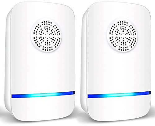 Ultrasonic Pest Repeller 2 Pack, Insect Control, Spider Repellent, Plug in Indoor Mouse Deterrent, Anti Moths, Ants, Bed Bugs, Fleas, Cockroaches, Flies, Spider, Wasp (Classic 2 Pack)