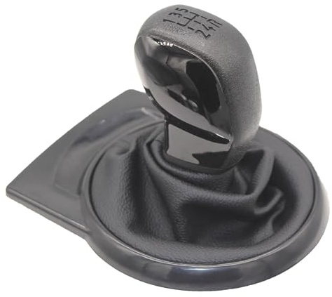 Coche Pomo Palanca Cambios para Citroen C4 MK12004 2005 2006 2007 2008 Manual Perilla Palanca Cambios Coche Collar Cambio Marchas Polaina Funda Bota Palanca Pluma Palanca Velocidad Coche (Color : Neg