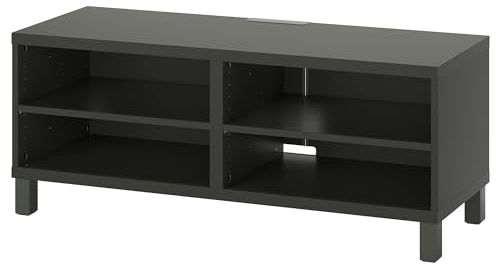 BESTÅ TV-Bank, 120 x 40 x 48 cm, dunkelgrau