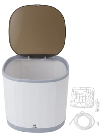 Mini Lave-vaisselle, Lave-vaisselle de Comptoir Compact avec Réservoir D'eau intégré de 4 L, Lave-vaisselle Portable Rechargeable pour Petits Appartements, Dortoirs et Camping-cars