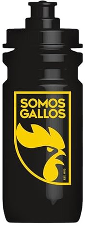 ISOSTAD Isostar Bidón Somos Gallos, Tapón Hermético, Versatilidad Deportiva, Negro, 600 ml