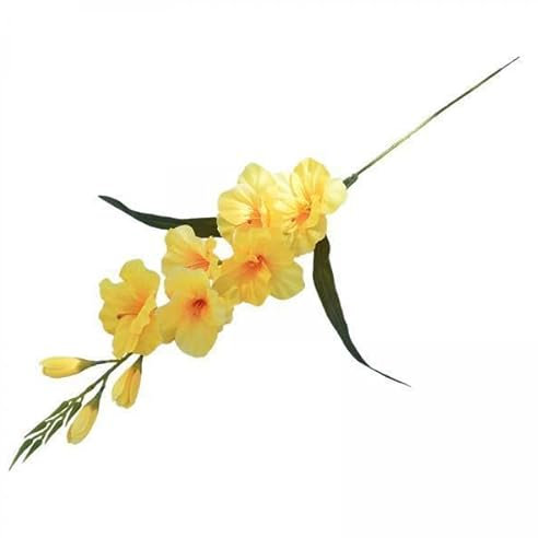 F Fityle 4X Künstliche Gladiolen Blume, Künstliche Blume, Geschenk, Vasenfüller, DIY, Lebendige Hochzeit, Gladiolen Blume für Festival, Bauernhaus,