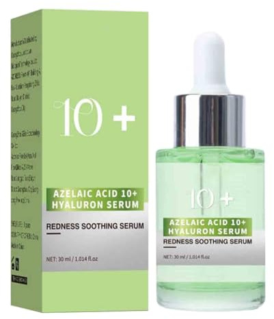 Azelaic Acid 10+ Hyaluron Redness Soothing Serum, Azelainsäure Gesichtsserum Azelaic Acid Serum, Koreanische Hautpflege, Nicht Klebrig, Klare Und Ausgeglichene Haut Für Wohltuende (1PC)