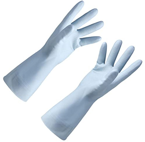 OATIPHO Haushaltshandschuhe, wasserdicht, blau, langlebig, zum Geschirrspülen, Reinigungs- und Schutzhandschuhe für den Heimgebrauch