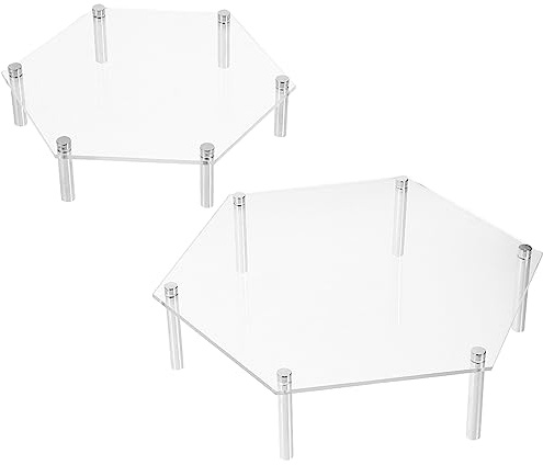 Warmhm Acryl Aufsteller mit Metall Stabil und Sicher für Cupcakes und Figuren als Display Ständer für Ausstellung und Hochzeit