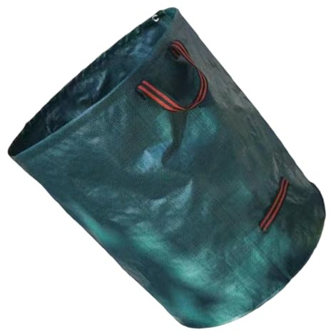 RWAJZAX Sacchetto per rifiuti da giardino ad alte prestazioni, 300 l, impermeabile e pieghevole, ideale per foglie da giardino e rifiuti da giardino pieghevoli