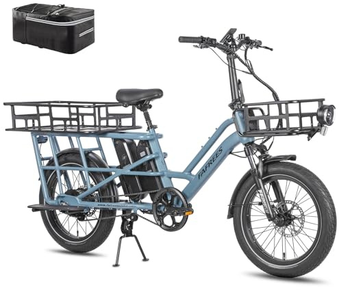 Fafrees FF20 CUV Allround E-Bike 20 Zoll Fatbike [ Offiziell ] E Lastenrad, Doppel Akku 1152Wh, 75N.m, 25km/h, Hydraulischbremsen Elektro Mountainbike, Für Damen und Herren
