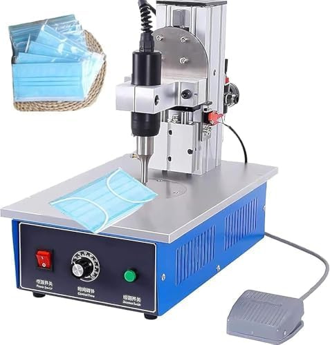 Saldatrice a Ultrasuoni a Punti 1200W 35KHz con Pedale Elettronico per Saldatura Plastica, Nylon, Tessuti Non Tessuti & Termoplastici - Design Desktop Separato per Uso Industriale, Medico e Auto