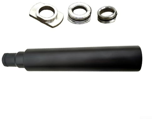 Herramienta de extracción de pedalier de bicicleta, extractor de presión roscado de acero inoxidable con 3 anillos para BB30 BB86 BB92 PF30, instalador de rodamientos de bielas (negro)