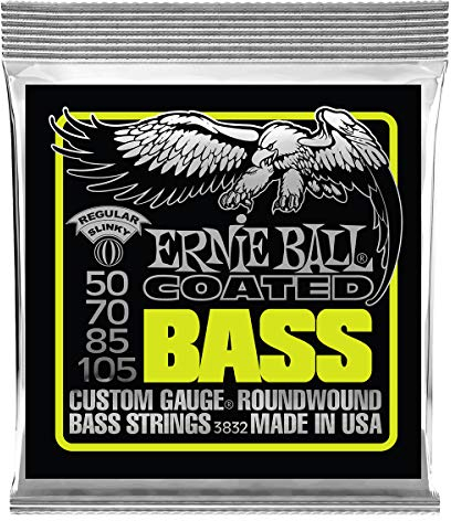 Ernie Ball 3832 Regular Slinky Coated E-Bass-Seiten Santa Fe, Stärke 50-105