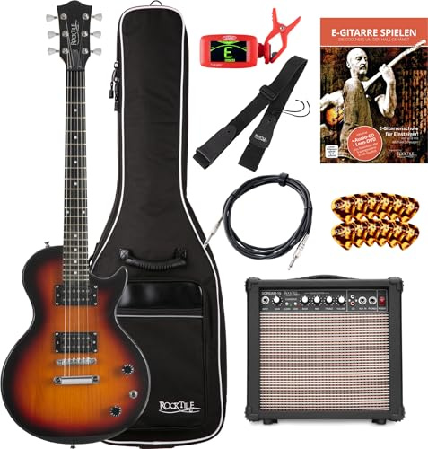 Rocktile L-100 SB E-Gitarre Sunburst Starter SET