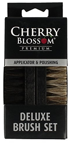 Cherry Blossom Premium Adult Deluxe Twin Set Shoe Brushes