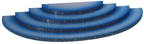 Wolke - 4-stufig - blau - 43x20x4cm / Weihnachtsengel - Original Erzgebirge Engel -Kunstgewerbe Uhlig