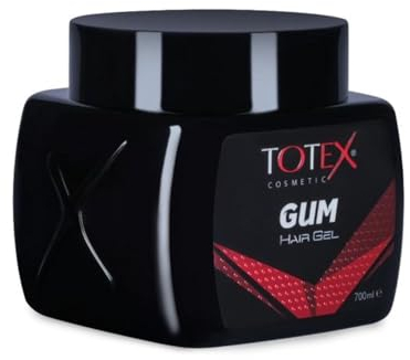 Totex Hair Styling GumGel | Gummy Ultra Strong Edge Control Red Gel For Men Woman Afro Hair Braiding 700 ml
