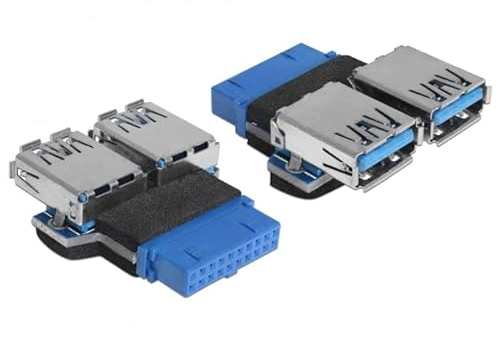 DELOCK Adaptador USB 3.0 H/2 USB 3.0 H Paralelo