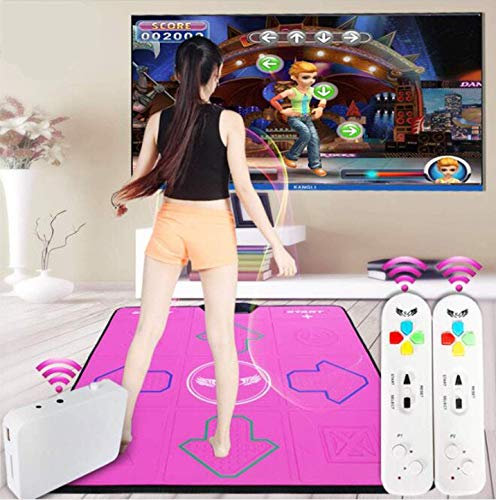 Yjtwt Dance Mat/Tappetino da Ballo Senza Fili,Tappeto di Danza in Schiuma Ispessimento Insonorizzati Tappetini da ballo Morbidi per Adulti/Bambini/Rosa