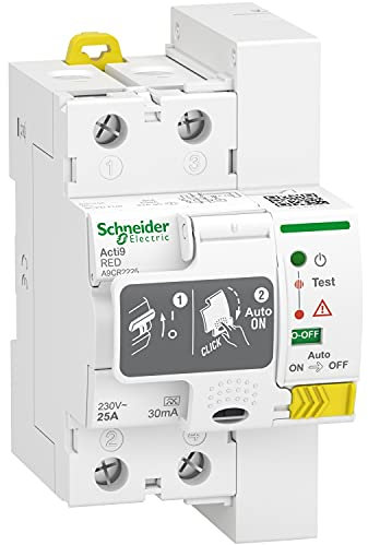 Maxxistore - Schneider restart salvavita riarmo automatico differenziale 2p 25a 30ma a9cr2225