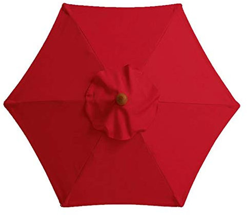 BELUAPI 2,7 m Ersatzdach für Outdoor-Regenschirm, Ersatzteil, Marktschirm für 6 Rippen (nur Baldachin)