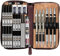 Nicpro 30PCS Art Mechanical Pencil Set in Leather Case, 3PCS 2mm Lead Holder, Clutch Pencil 0.5 mm & 0.7 mm & 0.9 mm With 16 Tube (6B 4B 2B HB 2H 4H Colors) Lead Refills for Sketching, Drafting